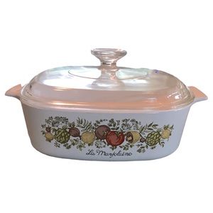 Vintage Corningware LaMarjolaine 2 qt. covered casserole